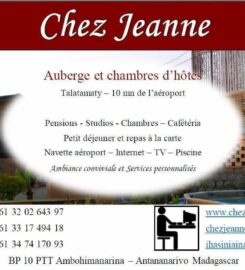 Chambres d'hôtes Chez Jeanne